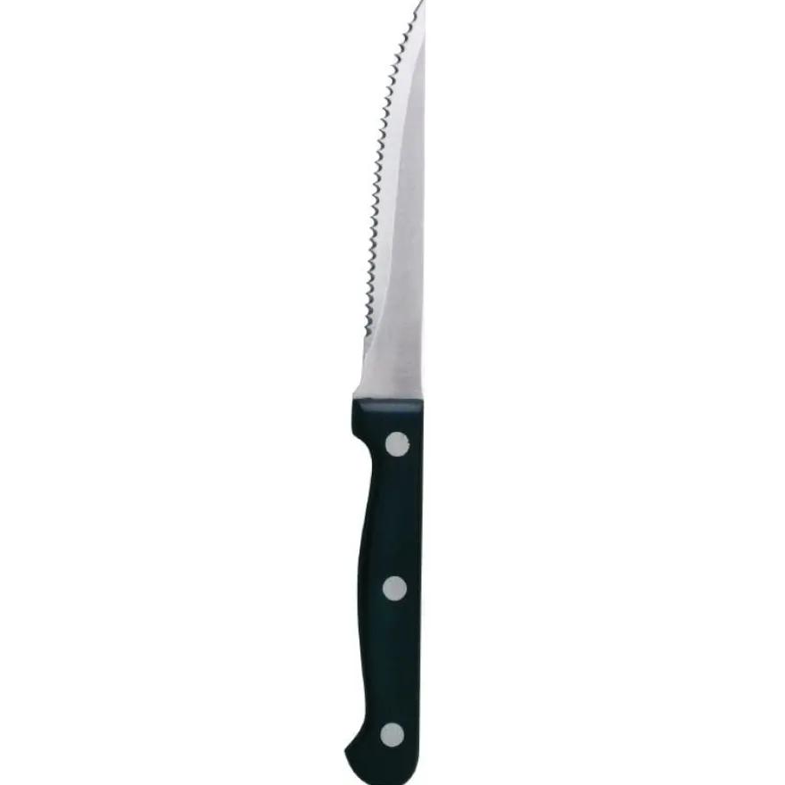 Olympia Steakmesser mit schwarzem Griff 215 mm - 12 Stk.