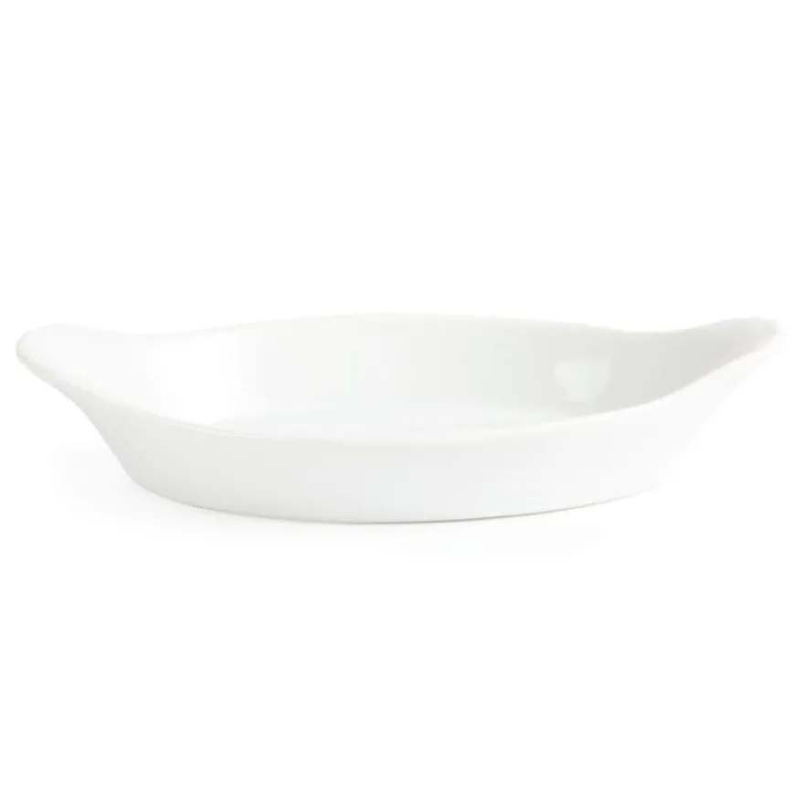 Olympia Whiteware ovale Gratinschalen weiß 290 x 166 mm - 6 Stk.