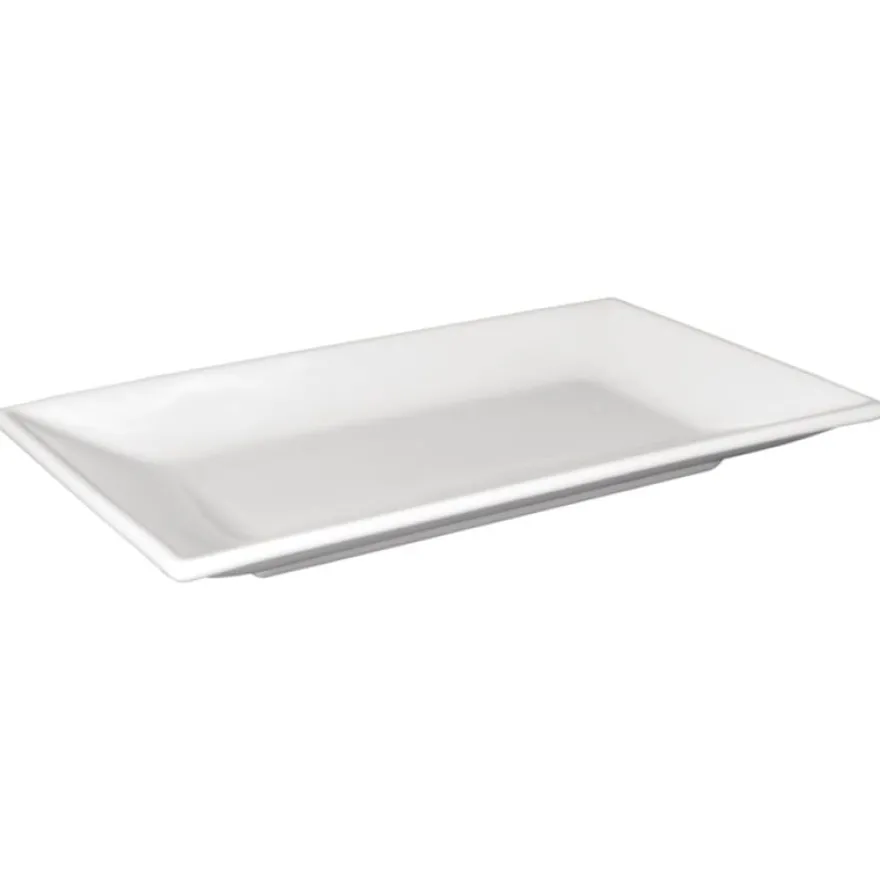 Olympia Whiteware rechteckige Servierteller 200 x 130 mm - 6 Stk.