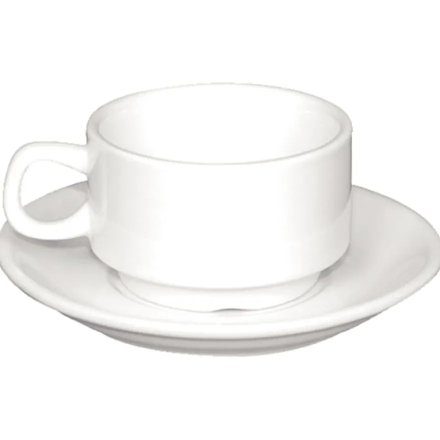 Olympia Whiteware stapelbare Espressotassen 8,5cl - 12 Stk.