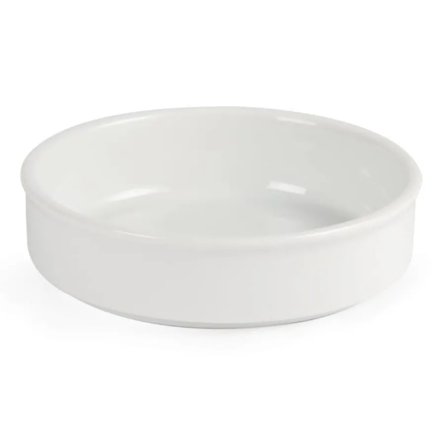 Olympia Whiteware stapelbare runde Schalen 134 mm - 6 Stk.