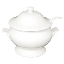 Olympia Whiteware Suppenterrine und Kelle 2,5L