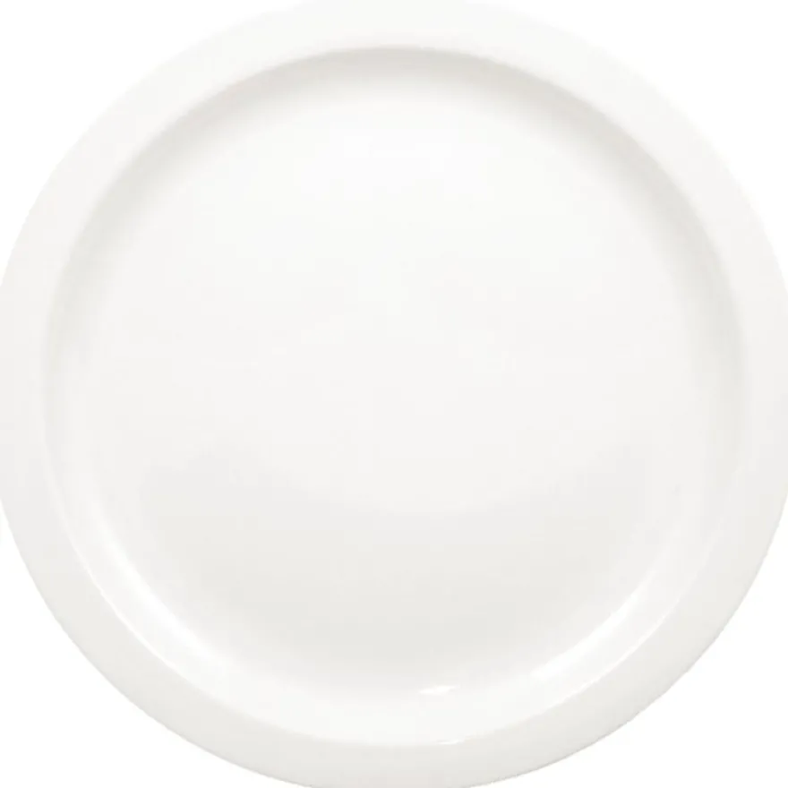 Olympia Whiteware Teller mit schmaler Fahne 25cm - 12 Stk.