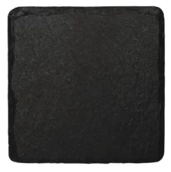 Olypmia Schieferplatte, quadratisch, 13 x 13 cm,für Bambus-Servierbrett GM257 - 4 Stk.