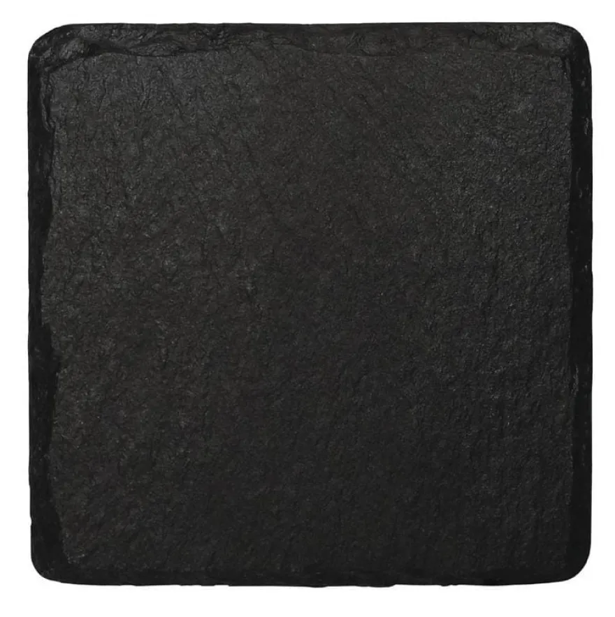 Olypmia Schieferplatte, quadratisch, 13 x 13 cm,für Bambus-Servierbrett GM257 - 4 Stk.
