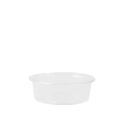Papstar 50 Dressingbecher, PP rund 50 ml Ø 7,1 cm x H: 2,4 cm transparent