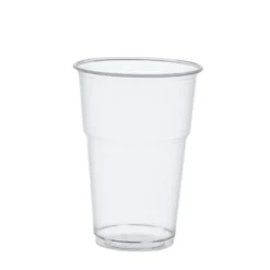 Papstar 70 Kaltgetränkebecher, PLA "pure" 0,4 l Ø 9,5 cm x H: 13,2 cm glasklar mit Schaumrand