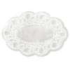 Papstar 500 Mokkadeckchen oval 18 cm x 13 cm weiss