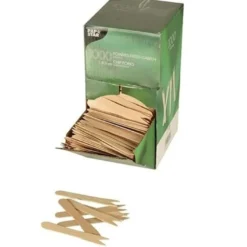 Papstar 1000 Pommes-Frites-Gabeln, Holz "pure" 8,5 cm