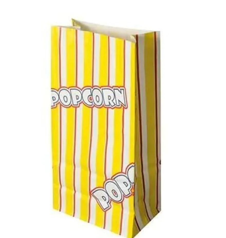 Papstar 100 Popcorn Tüten, 1,3 Liter, 205 x 105 x 60 mm