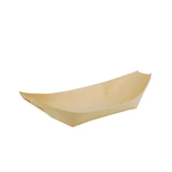 PapstarPureFingerfood-Schalen L - "Schiffchen"; Holz - 50 Stk