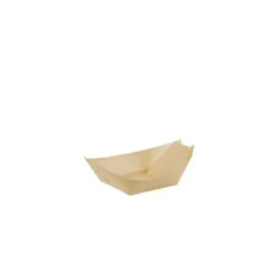 PapstarPureFingerfood-Schale XXS - "Schiffchen"; Holz - 50 Stk