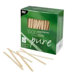 PapstarPureRührstäbchen; S; Holz - 1000 Stk