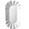 Papstar 250 Schalen, Pappe "pure" oval 10,5 cm x 20 cm x 3,5 cm weiss