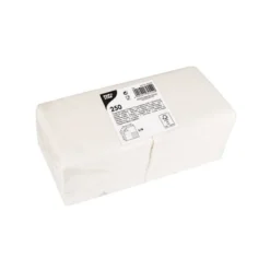 Papstar 250 Servietten, 2-lagig 1/4-Falz 24 cm x 24 cm weiss