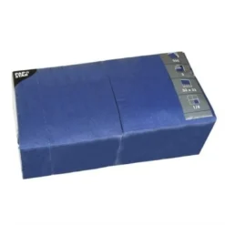 Papstar 250 Servietten, 3-lagig 1/4-Falz 33 cm x 33 cm dunkelblau