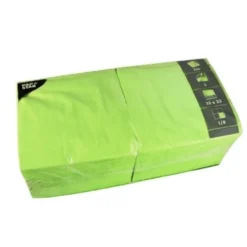 Papstar 250 Servietten, 3-lagig 1/4-Falz 33 cm x 33 cm limonengrün