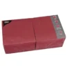 Papstar 250 Servietten, 3-lagig 1/4-Falz 33 cm x 33 cm bordeaux