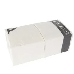 Papstar 250 Servietten, 3-lagig 1/8-Falz 33 cm x 33 cm weiss