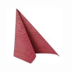 Papstar 50 Servietten "ROYAL Collection" 1/4-Falz 40 cm x 40 cm bordeaux "Ornaments"