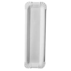 Papstar 250 Teller, Pappe "pure" eckig 6,5 cm x 22 cm weiss