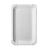 Papstar 250 Teller, Pappe "pure" eckig 11 cm x 17,5 cm weiss