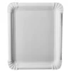 Papstar 250 Teller, Pappe "pure" eckig 16,5 cm x 20 cm weiss