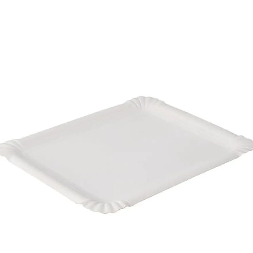 Papstar 250 Teller, Pappe "pure" eckig 16,5 cm x 20 cm weiss