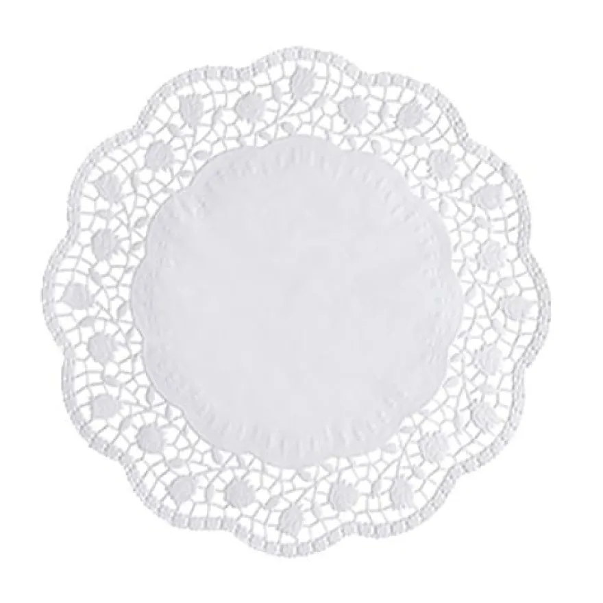 Papstar 100 Tortenspitzen rund Ø 28 cm weiss