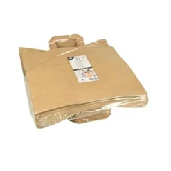 Papstar 50 Tragetaschen, Papier 27 cm x 32 cm x 17 cm braun mit Tragegriff