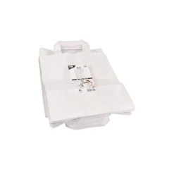Papstar 50 Tragetaschen, Papier 28 cm x 22 cm x 10 cm weiss mit Tragegriff