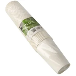 Papstar Trinkbecher, Pappe "pure" 0,3 l Ø 8 cm · 11,7 cm weiss / 50 Stk