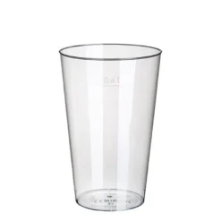Papstar 50 Trinkbecher, PS 0,4 l Ø 9 cm x H: 13 cm glasklar