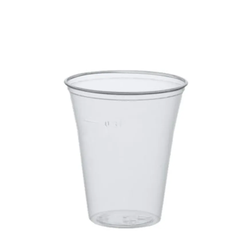Papstar 75 Trinkbecher, PS 0,3 l Ø 9,5 cm x H: 11 cm klar mit Schaumrand