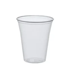 Papstar 75 Trinkbecher, PS 0,4 l Ø 9,5 cm x H: 12 cm klar mit Schaumrand