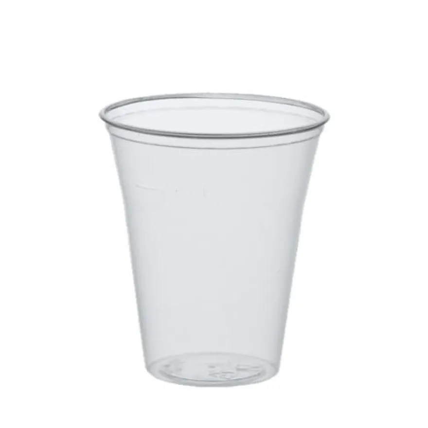 Papstar 75 Trinkbecher, PS 0,4 l Ø 9,5 cm x H: 12 cm klar mit Schaumrand