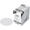 Papstar 500 Tropfdeckchen rund Ø 8,5 cm weiss