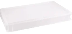 Pizzaballenbehälter, weiß Polyethylen, 60x40x7,5cm