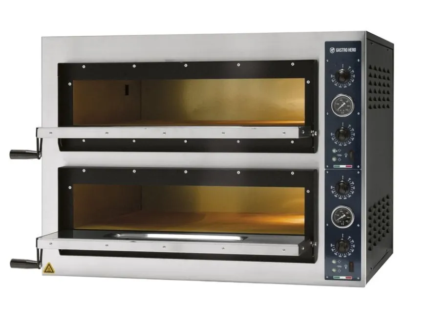 Pizzaofen PROFI PLUS 6+6x36 cm Vollschamott