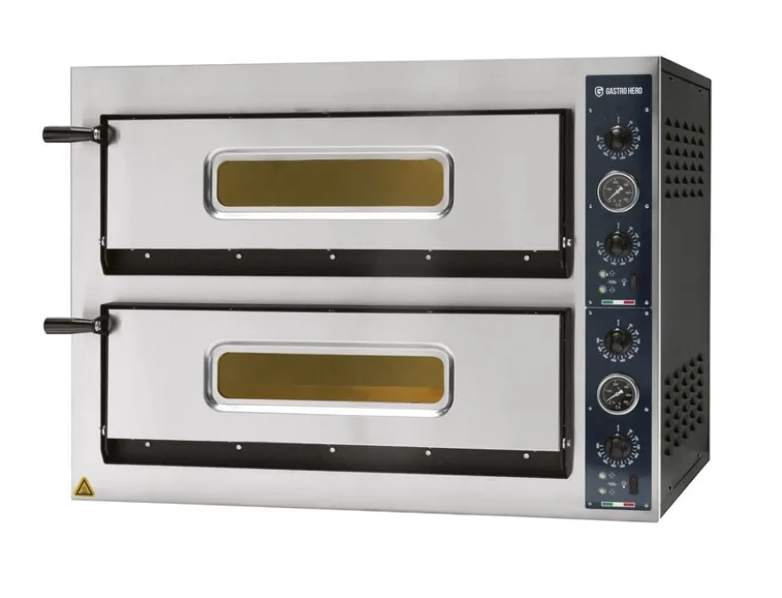 Pizzaofen PROFI PLUS 6+6x36 cm Vollschamott
