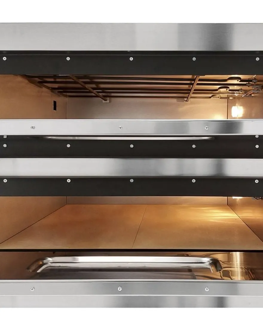 Pizzaofen PROFI PLUS 6+6x36 cm Vollschamott