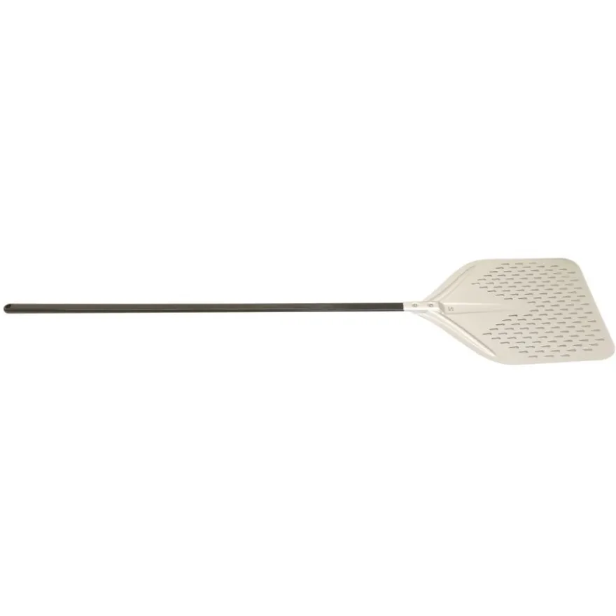 Pizzaschaufel perforiert 36x38cm, (L)1485 mm