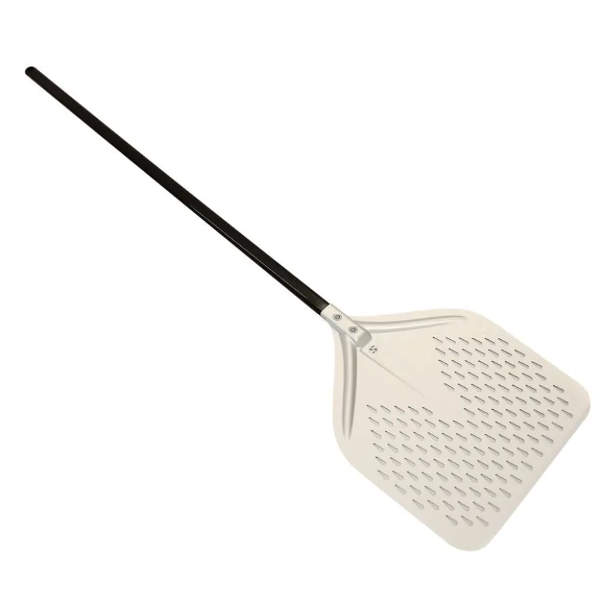 Pizzaschaufel perforiert 36x38cm, (L)1485 mm