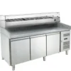 Pizzatisch ECO 3/0 mit Kühlaufsatz ECO 10x GN 1/4