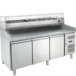 Pizzatisch ECO 3/0 mit Kühlaufsatz ECO 10x GN 1/4