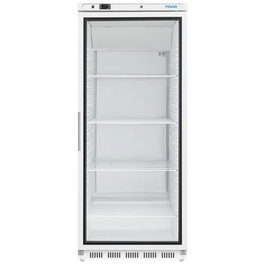 Polar C-Serie Lagerkühlschrank 600 Liter mit Glastür, weiß