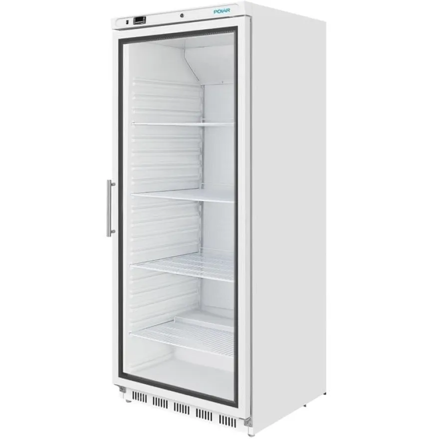 Polar C-Serie Lagerkühlschrank 600 Liter mit Glastür, weiß