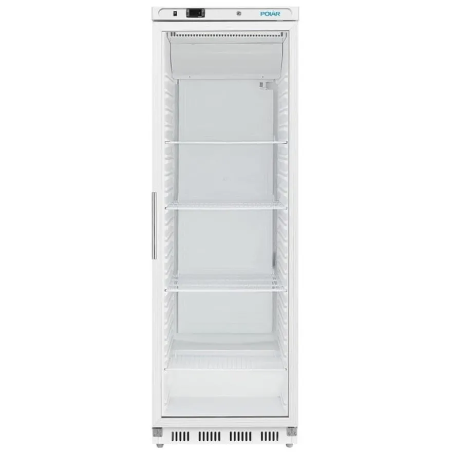 Polar C-Serie Lagerkühlschrank 400 Liter mit Glastür, weiß