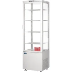 Polar C-Serie Standkühlvitrine 235 Liter mit gebogener Tür, weiß