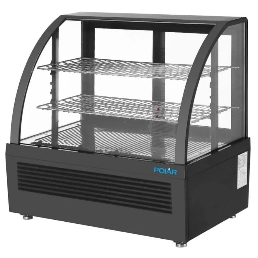 Polar C-Serie Tischkühlvitrine 100 Liter schwarz